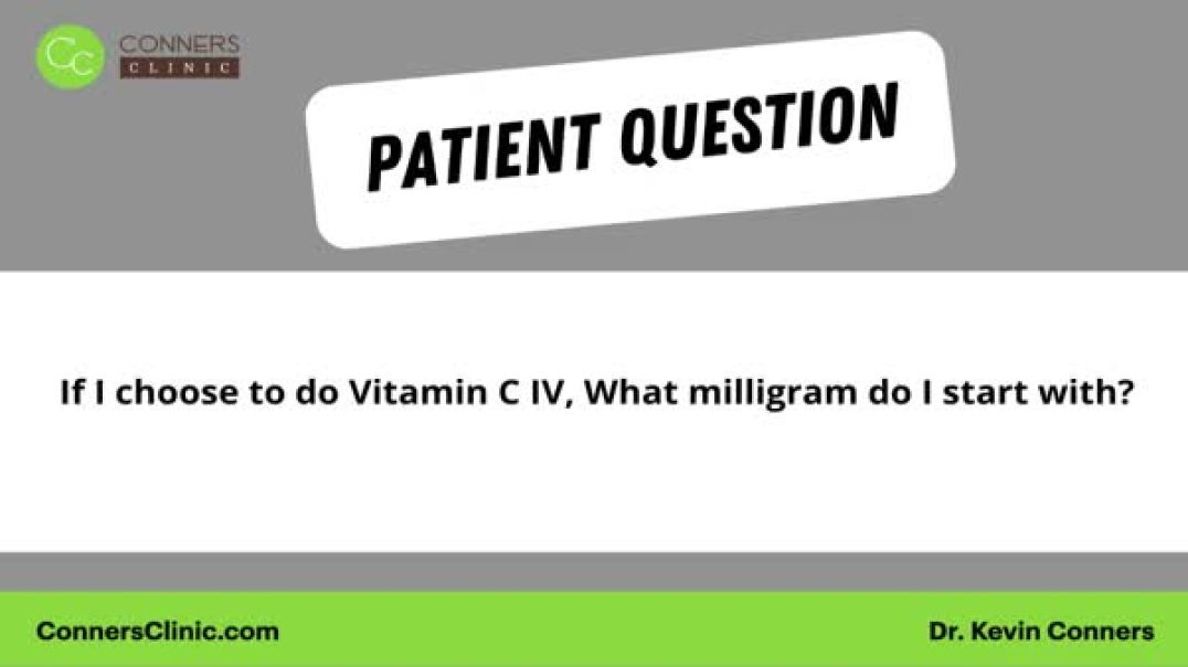 ⁣IV Vitamin C Max Starting Dose