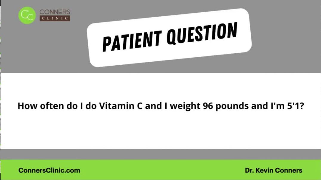 ⁣IV Vitamin C Dosage Recommendation