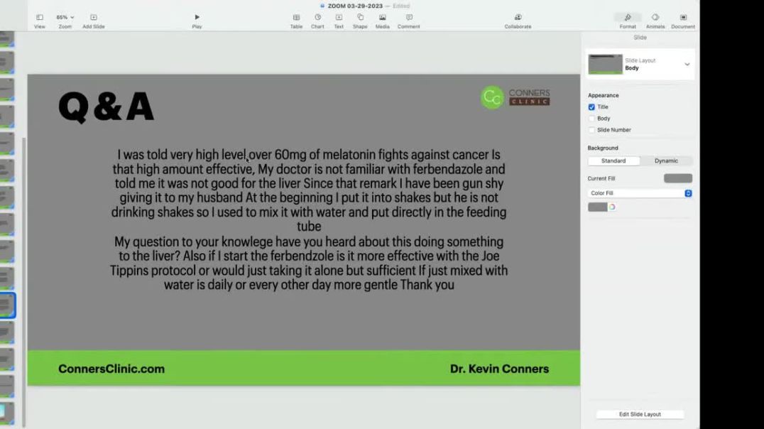 ⁣High Dose Melatonin and Fenbendazole