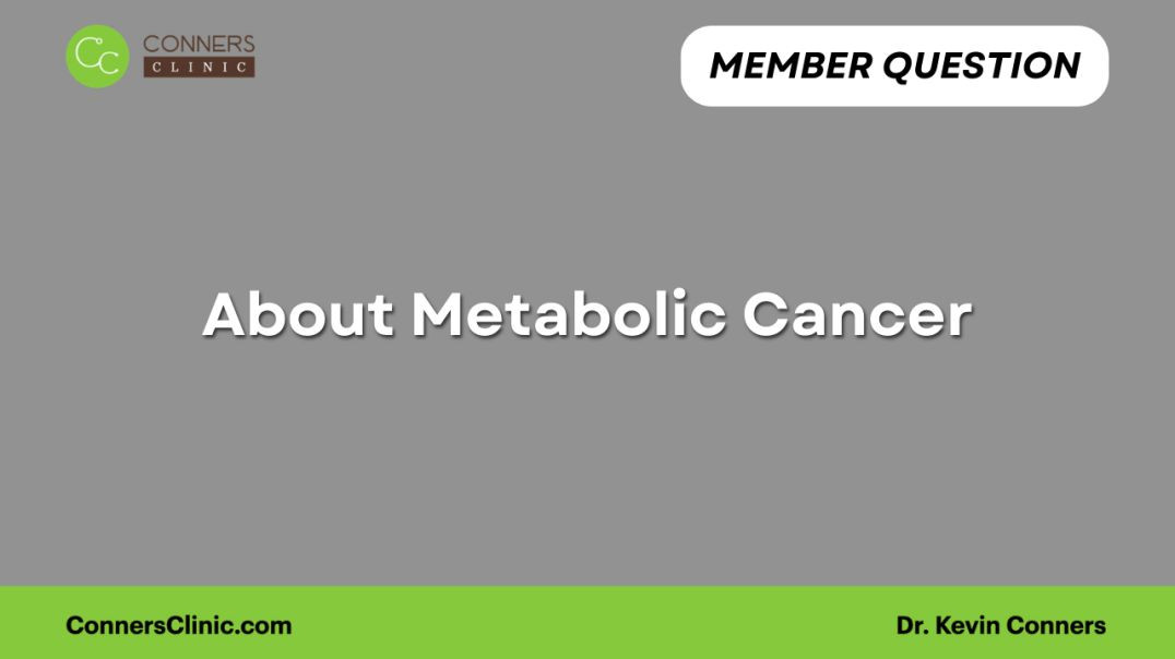 ⁣About Metabolic Cancer