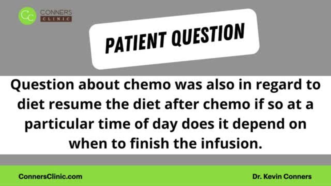 Chemo Protocol: Fasting