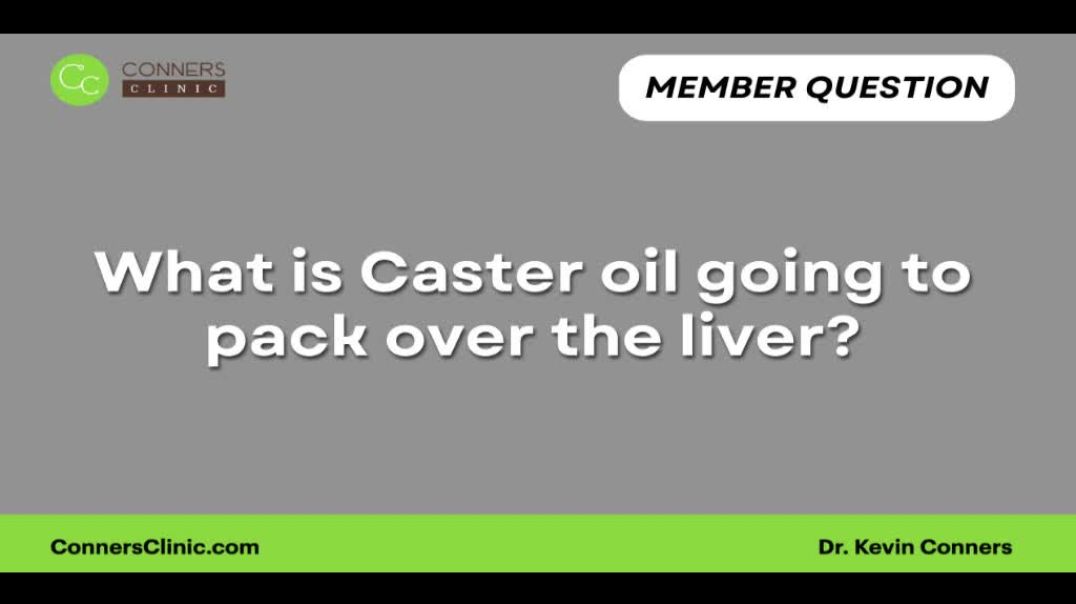 ⁣What is Caster oil going to pack over the liver?