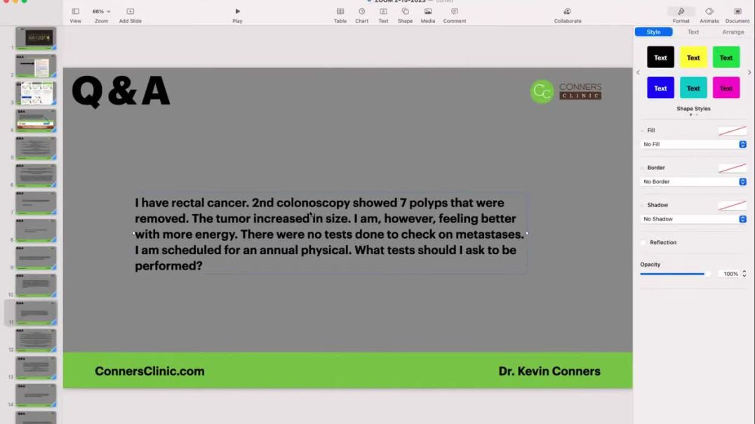 Test for Metastasis with Rectal Cancer