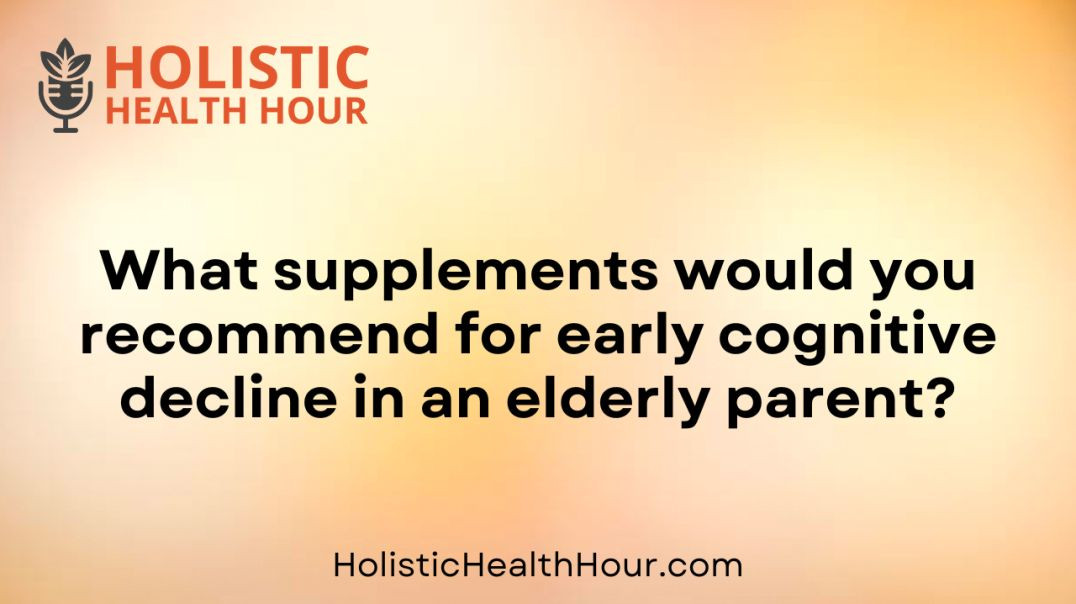 ⁣What supplements would you recommend for early cognitive