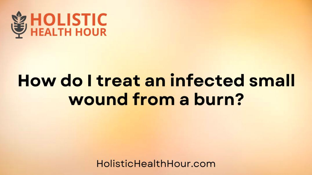 ⁣How do I treat an infected small wound