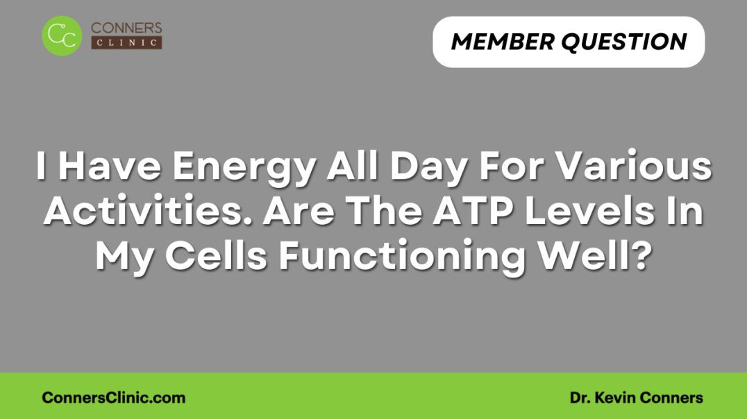 ⁣Are The ATP Levels In My Cells Functioning Well?