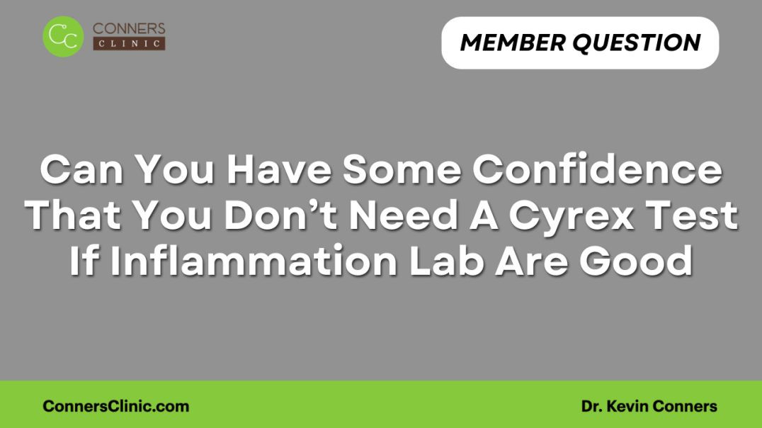 ⁣Can You Have Some Confidence That You Don’t Need To Do A Cyrex Test?