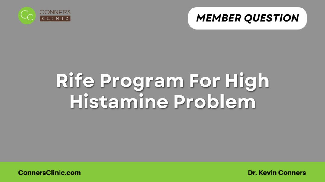 ⁣Rife Program For High Histamine Problem