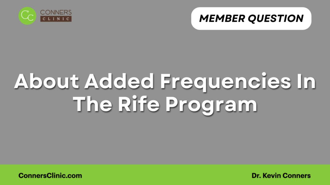 ⁣About Added Frequencies In The Rife Program