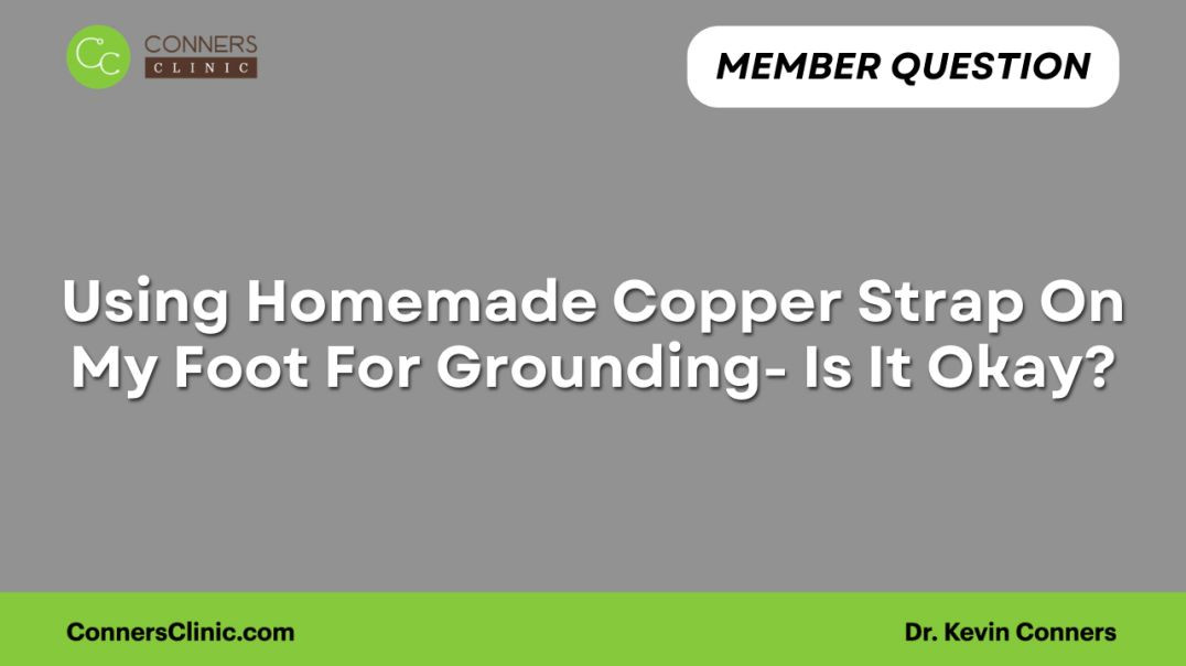 ⁣Using Homemade Copper Strap On My Foot For Grounding