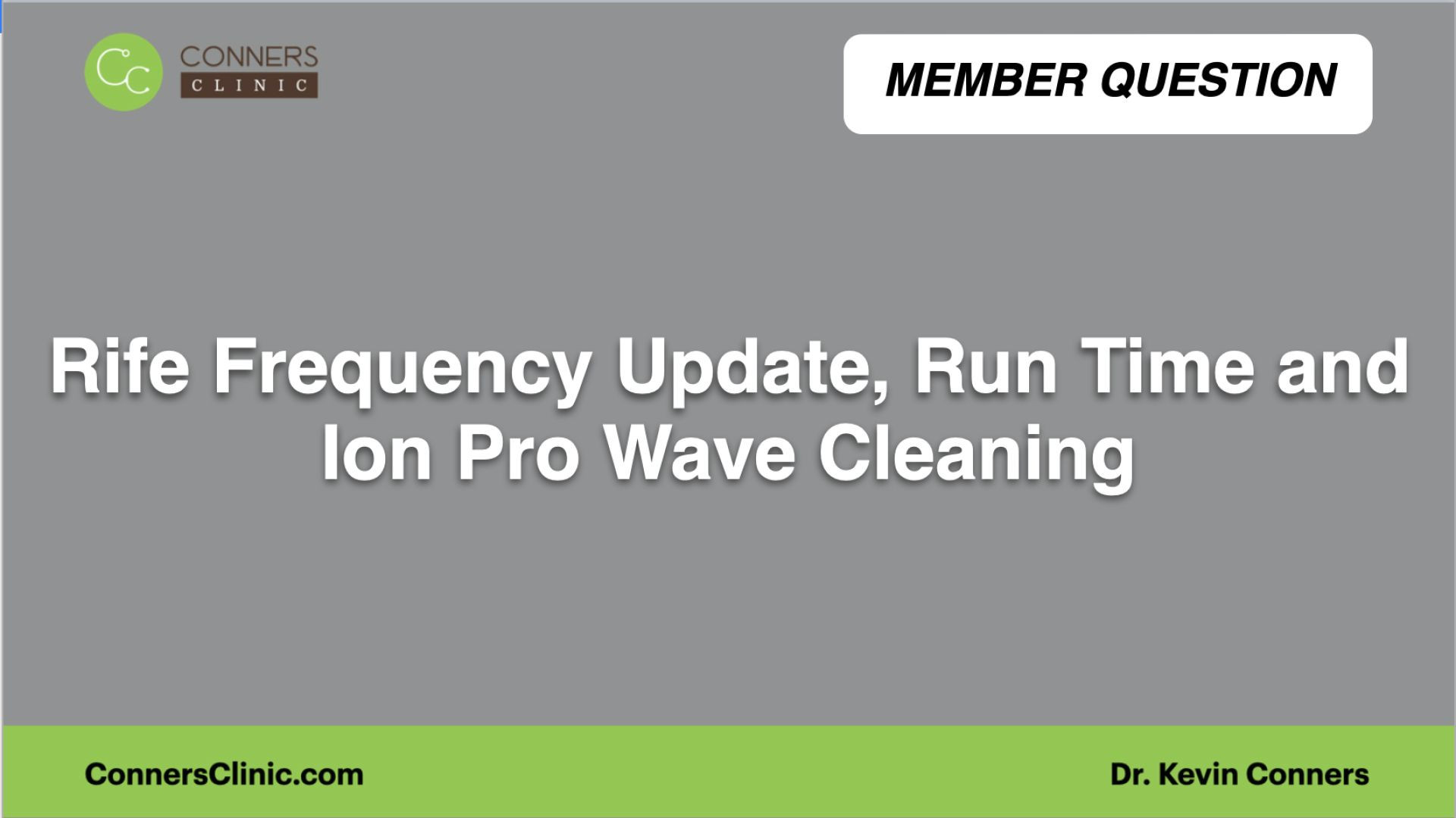 ⁣Rife Frequency Update, Run Time and Ion Pro Wave Cleaning