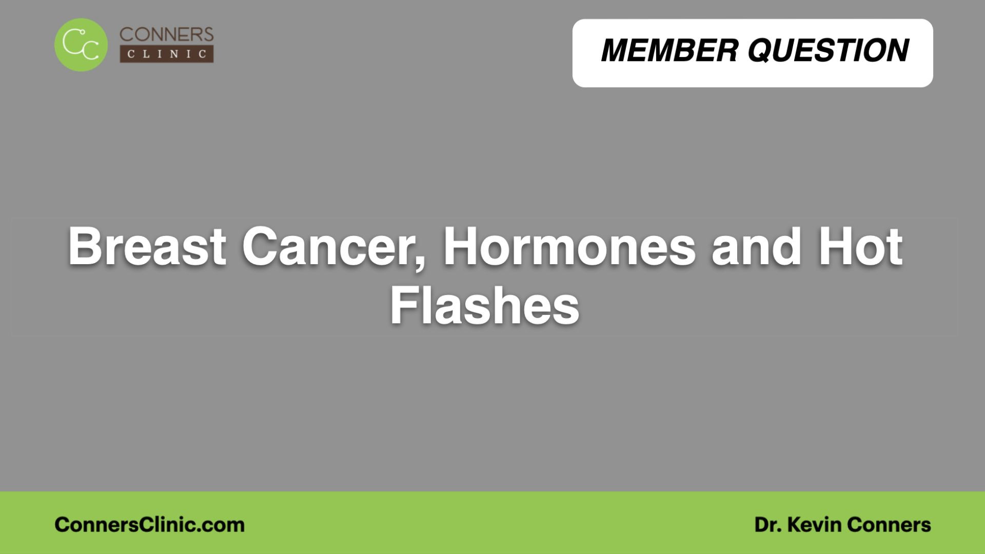 ⁣ER+ Breast Cancer, Hormones and Hot Flashes