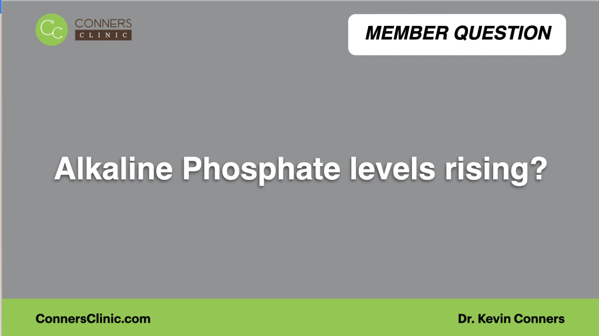 ⁣Alkaline Phosphate levels rising?