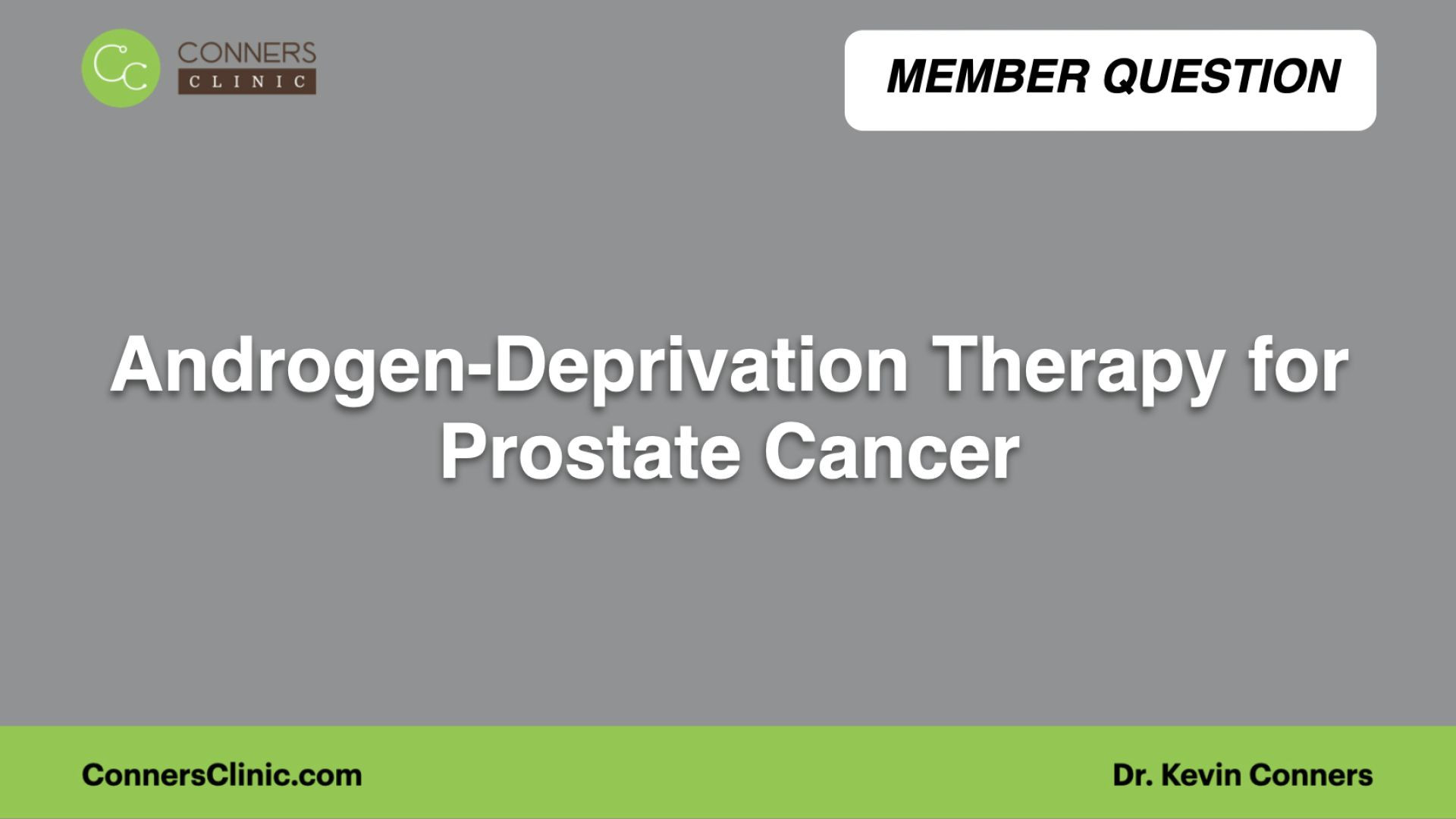 ⁣Androgen-Deprivation Therapy for Prostate Cancer