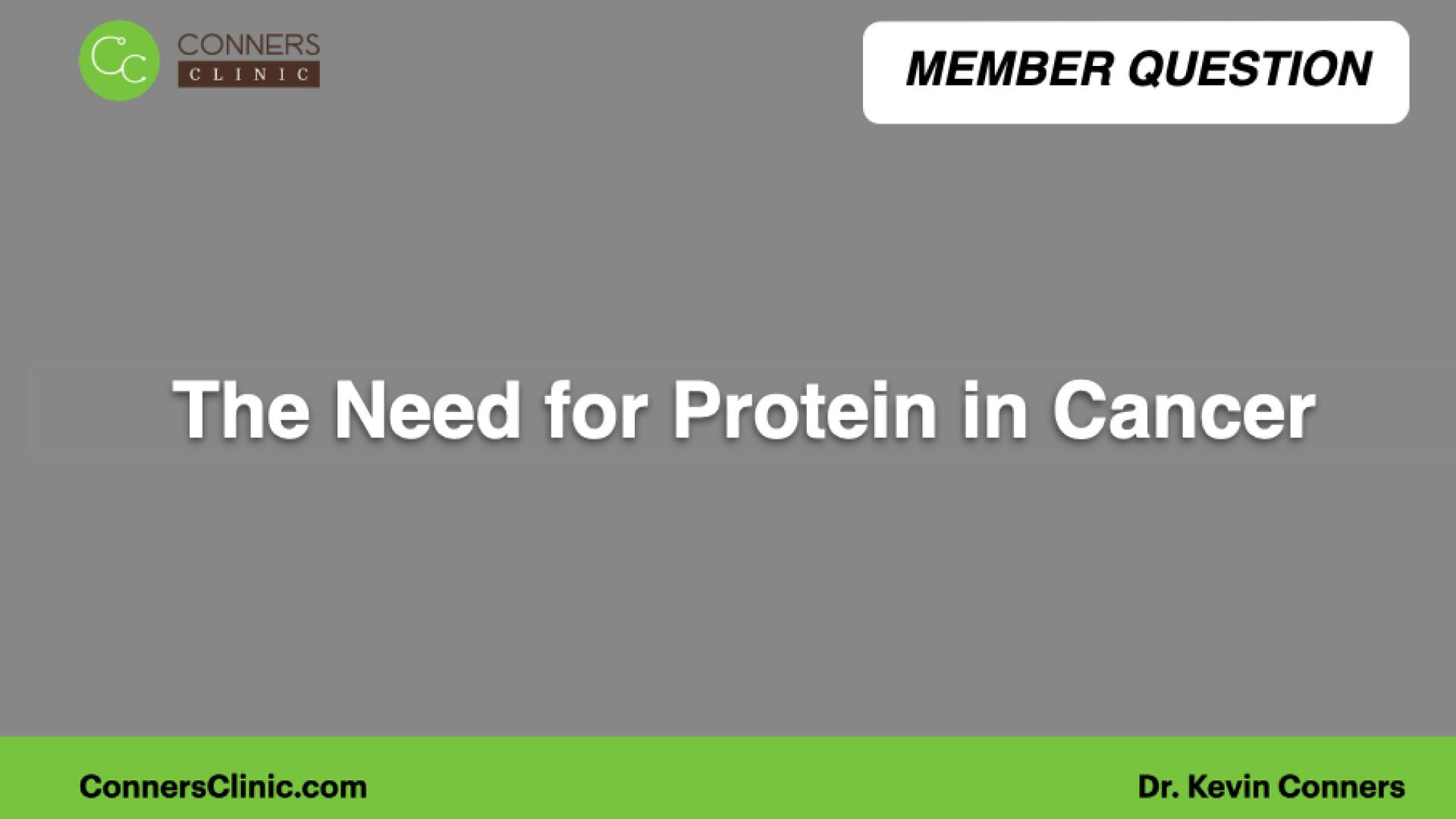 ⁣The Need for Protein in Cancer