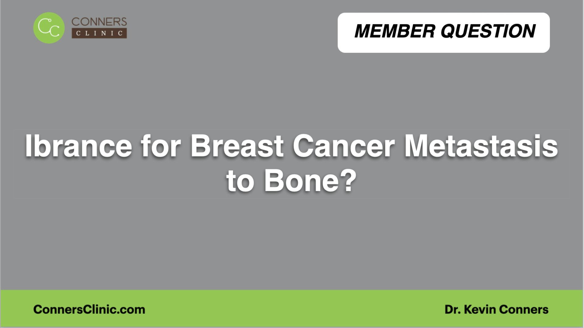 ⁣Ibrance for Breast Cancer Metastasis to Bone?