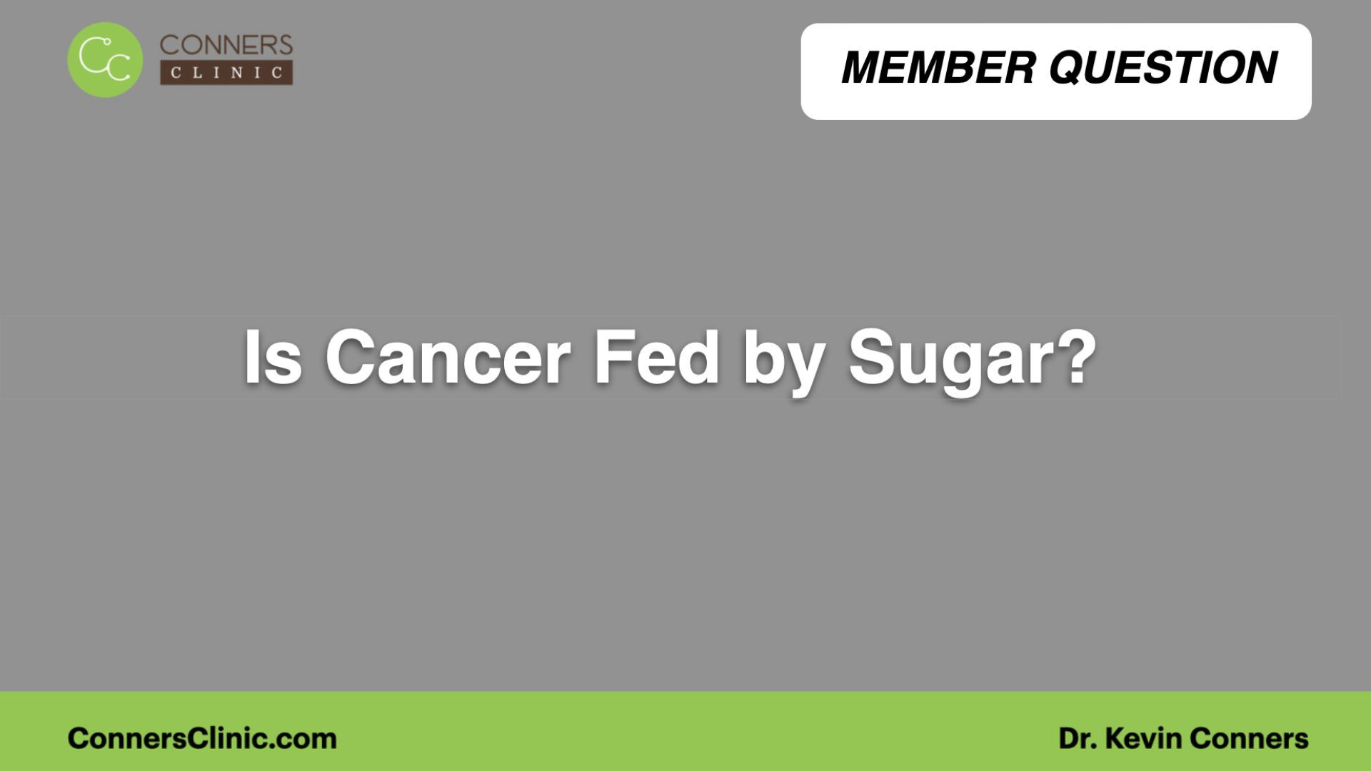 Is Cancer Fed by Sugar?