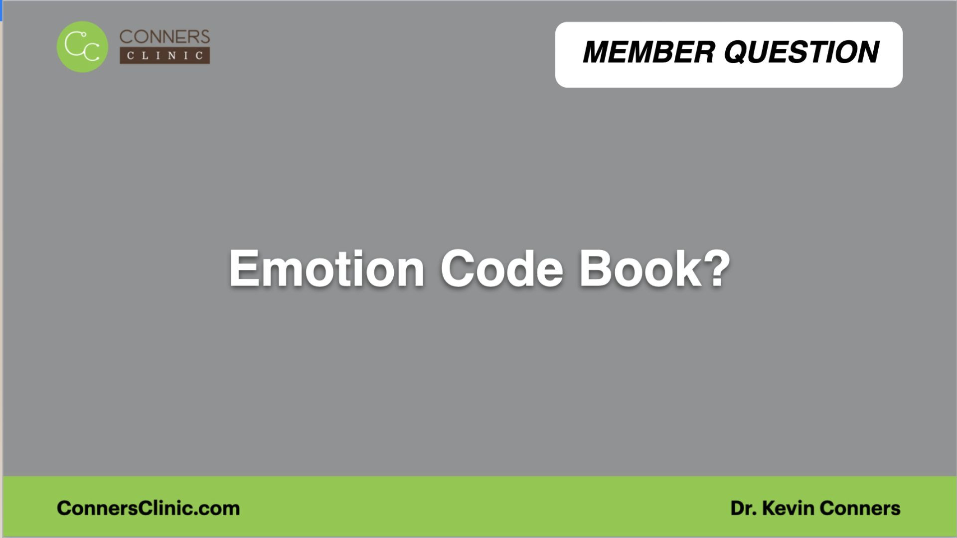 ⁣Emotion Code Book?