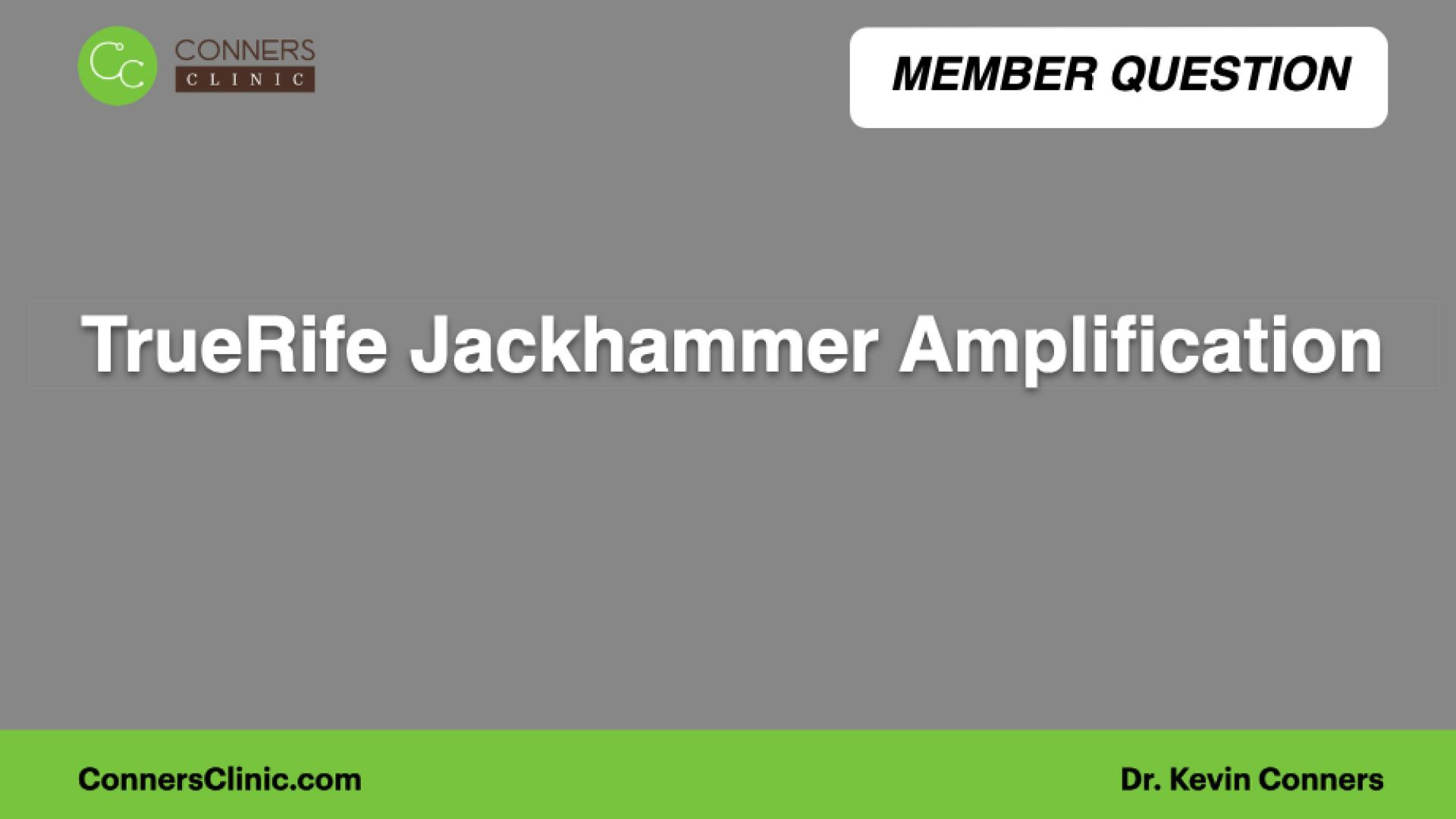 ⁣TrueRife Jackhammer Amplification