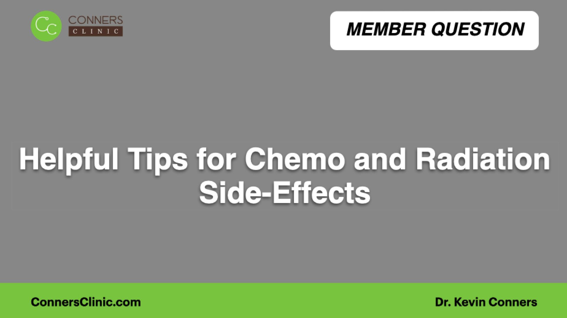 ⁣Helpful Tips for Chemo and Radiation Side-Effects