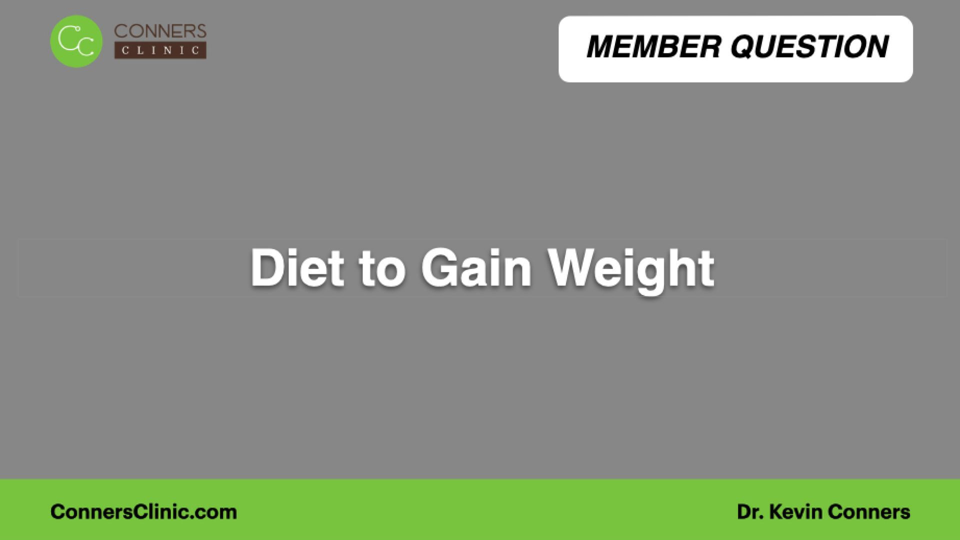 ⁣Diet to Gain Weight