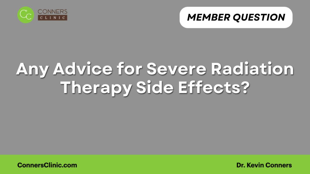 ⁣Any Advice for Severe Radiation Therapy Side Effects