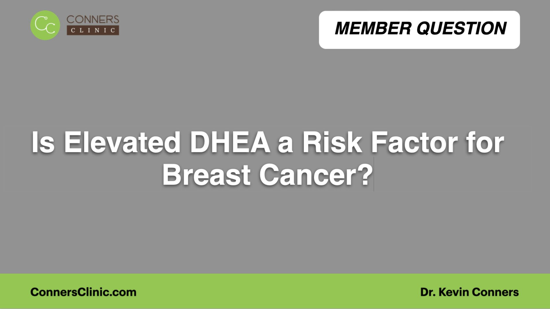 ⁣Is Elevated DHEA a Risk Factor for Breast Cancer?