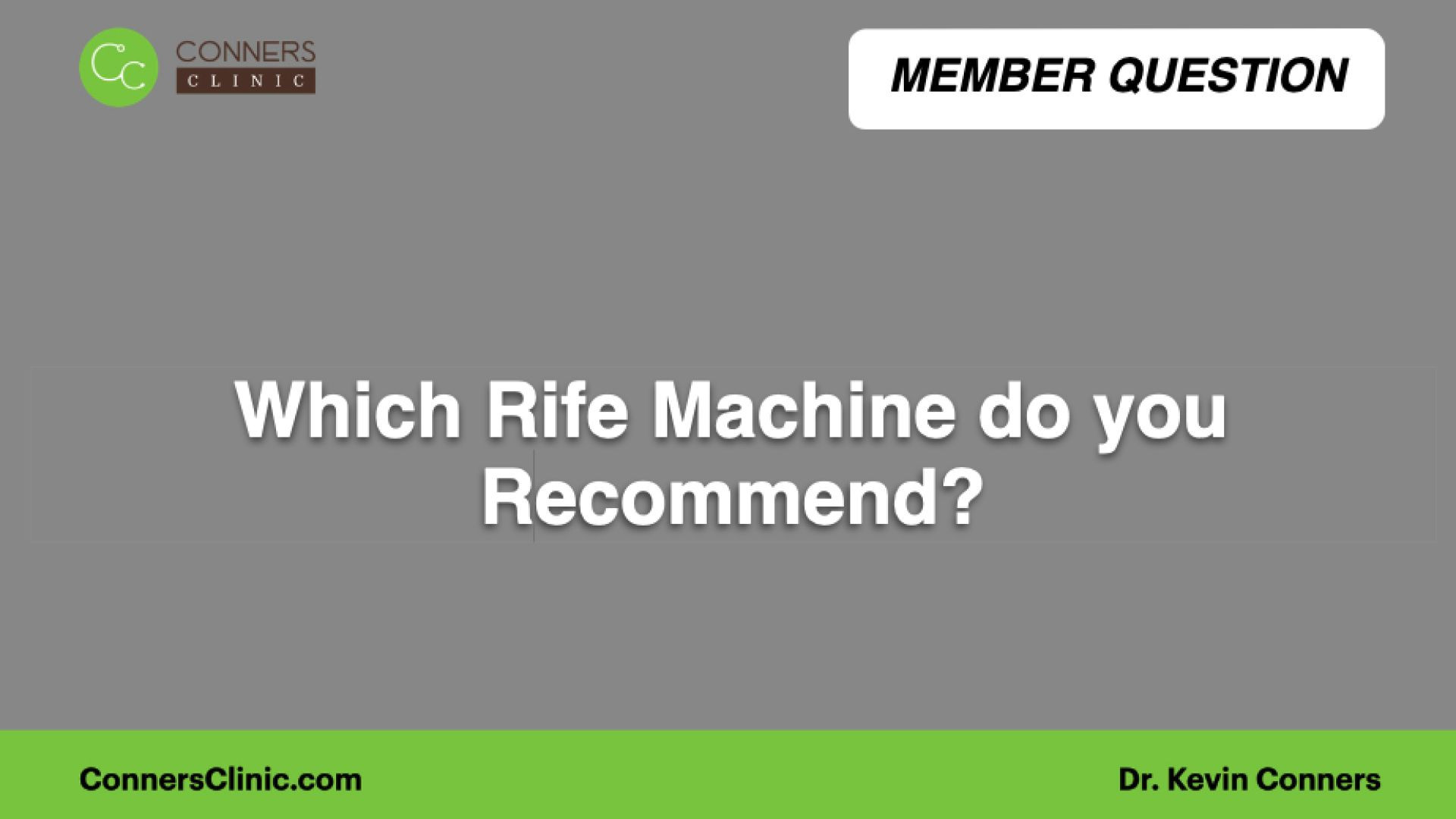 ⁣Which Rife machine do you recommend?