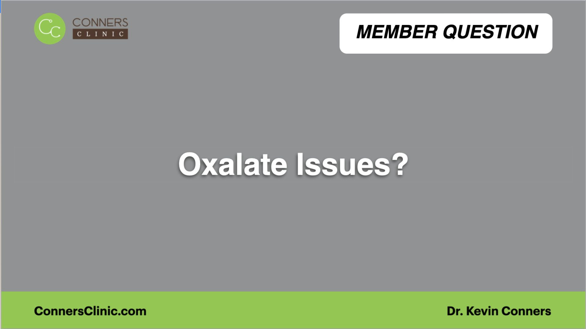 ⁣Oxalate Issues?