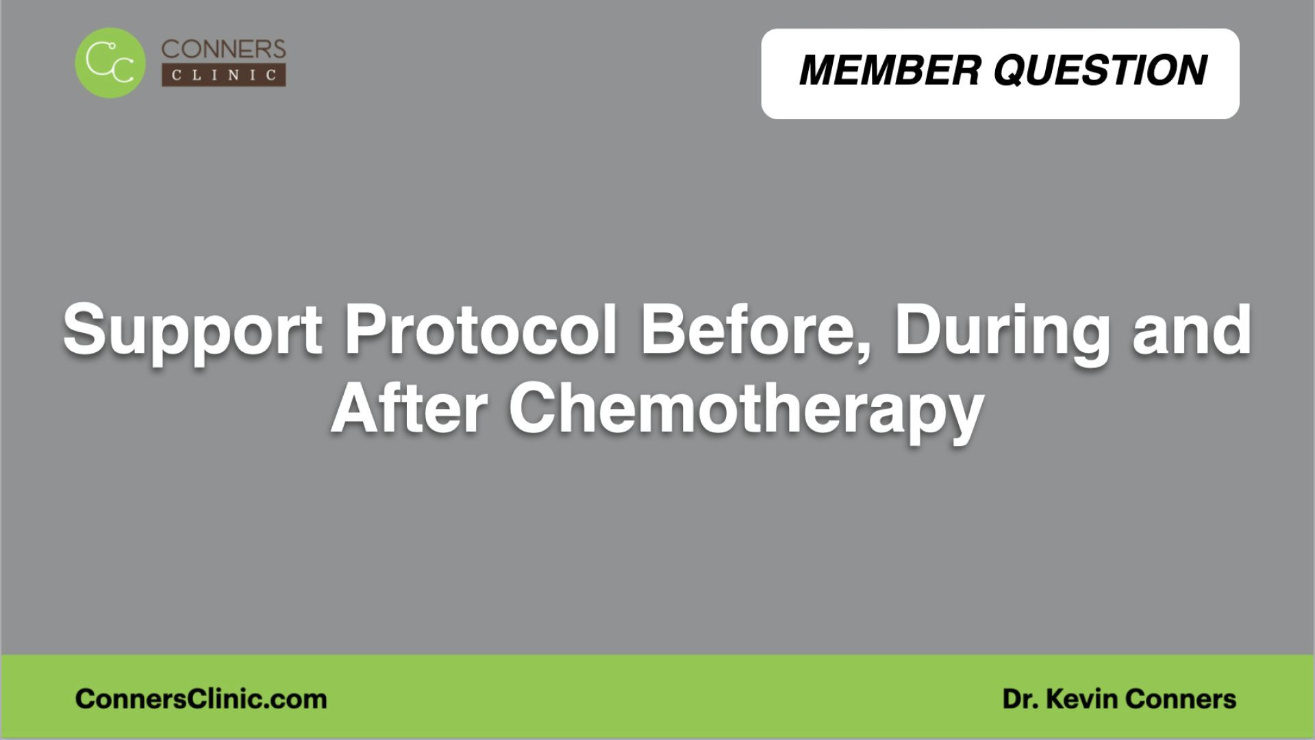 ⁣Support Protocol Before, During and After Chemotherapy