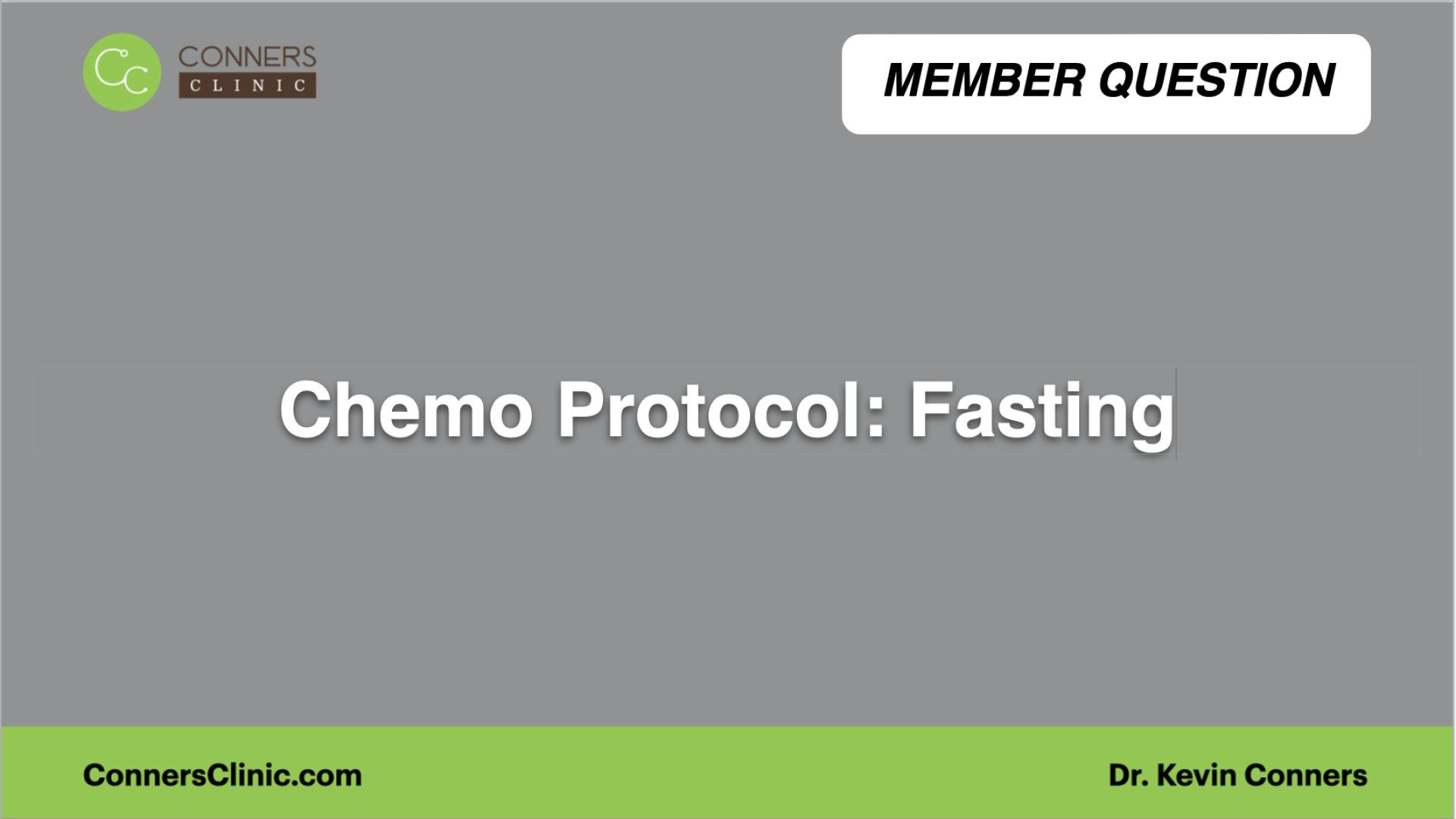 ⁣Chemo Protocol: Fasting