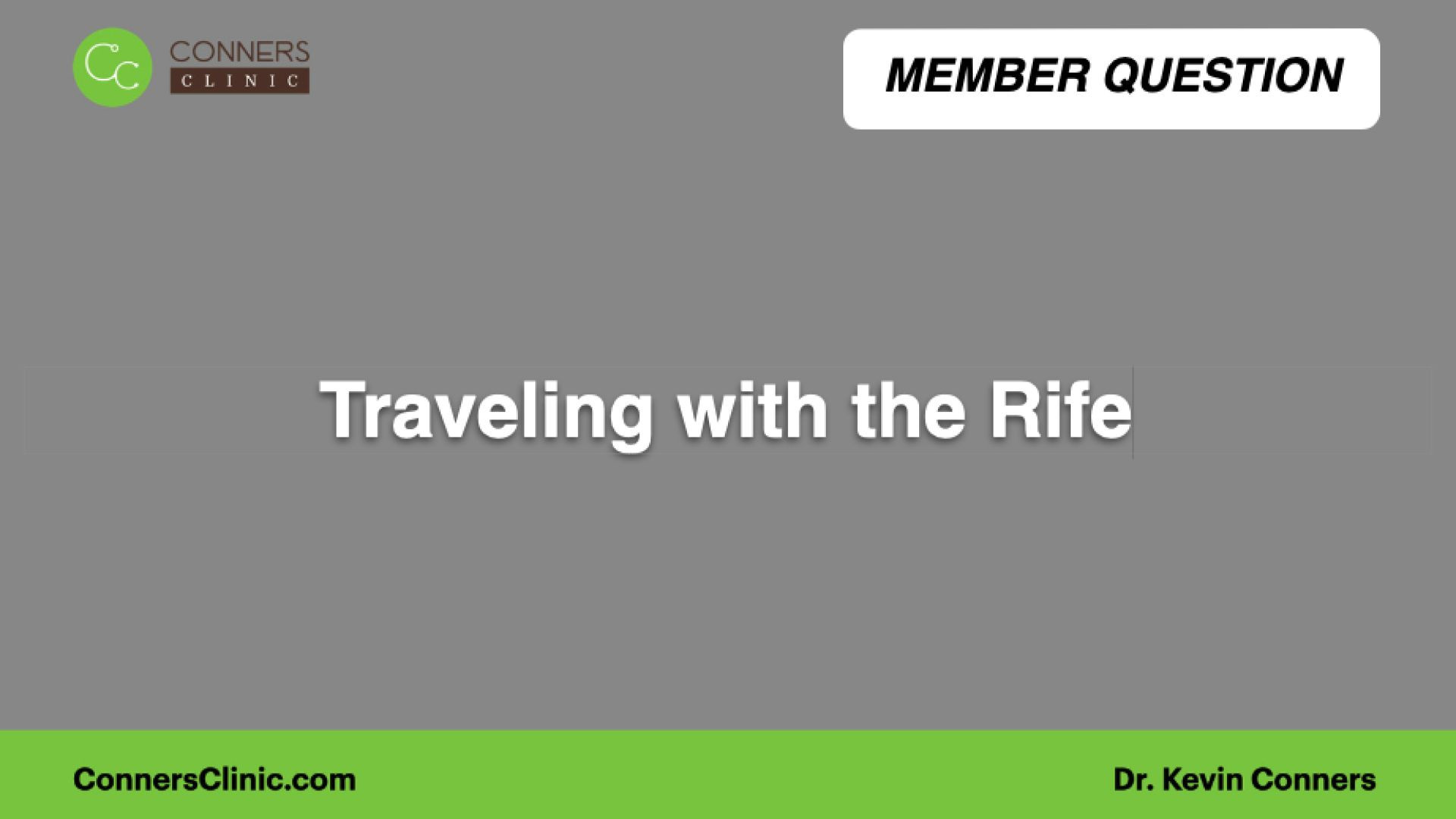 ⁣Preventing Damage While Traveling with the Rife