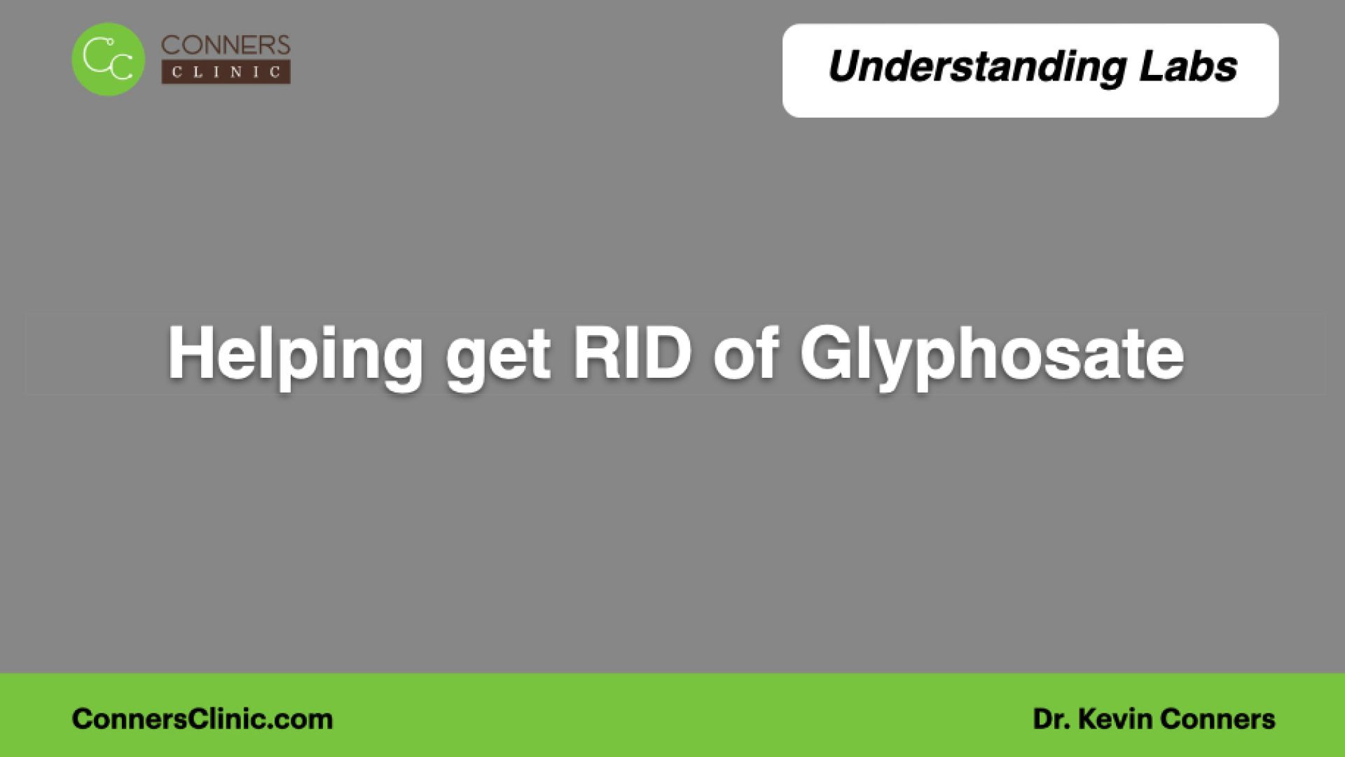 Helping get RID of Glyphosate