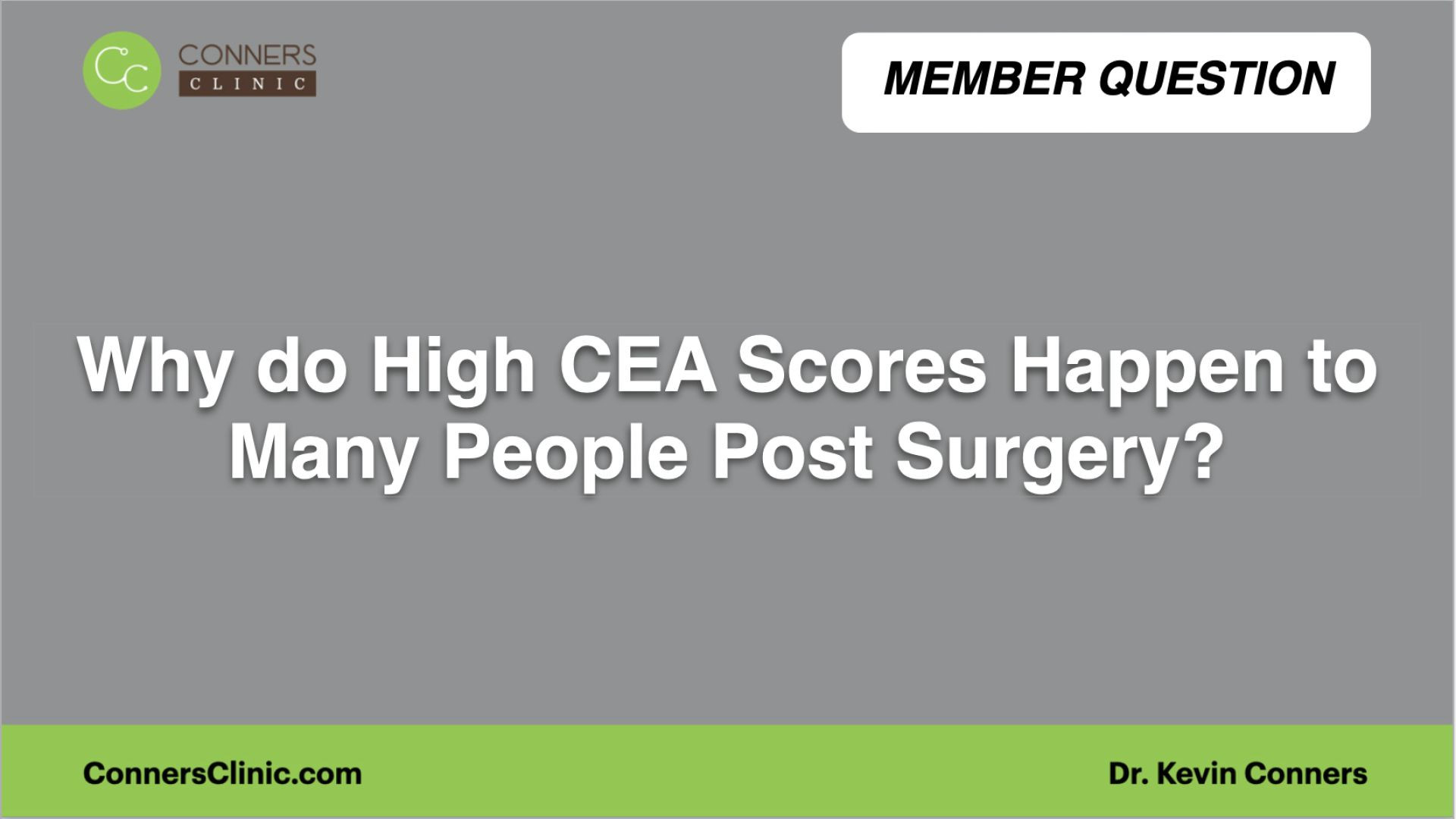 ⁣Why do High CEA Scores Happen to Many People Post Surgery?