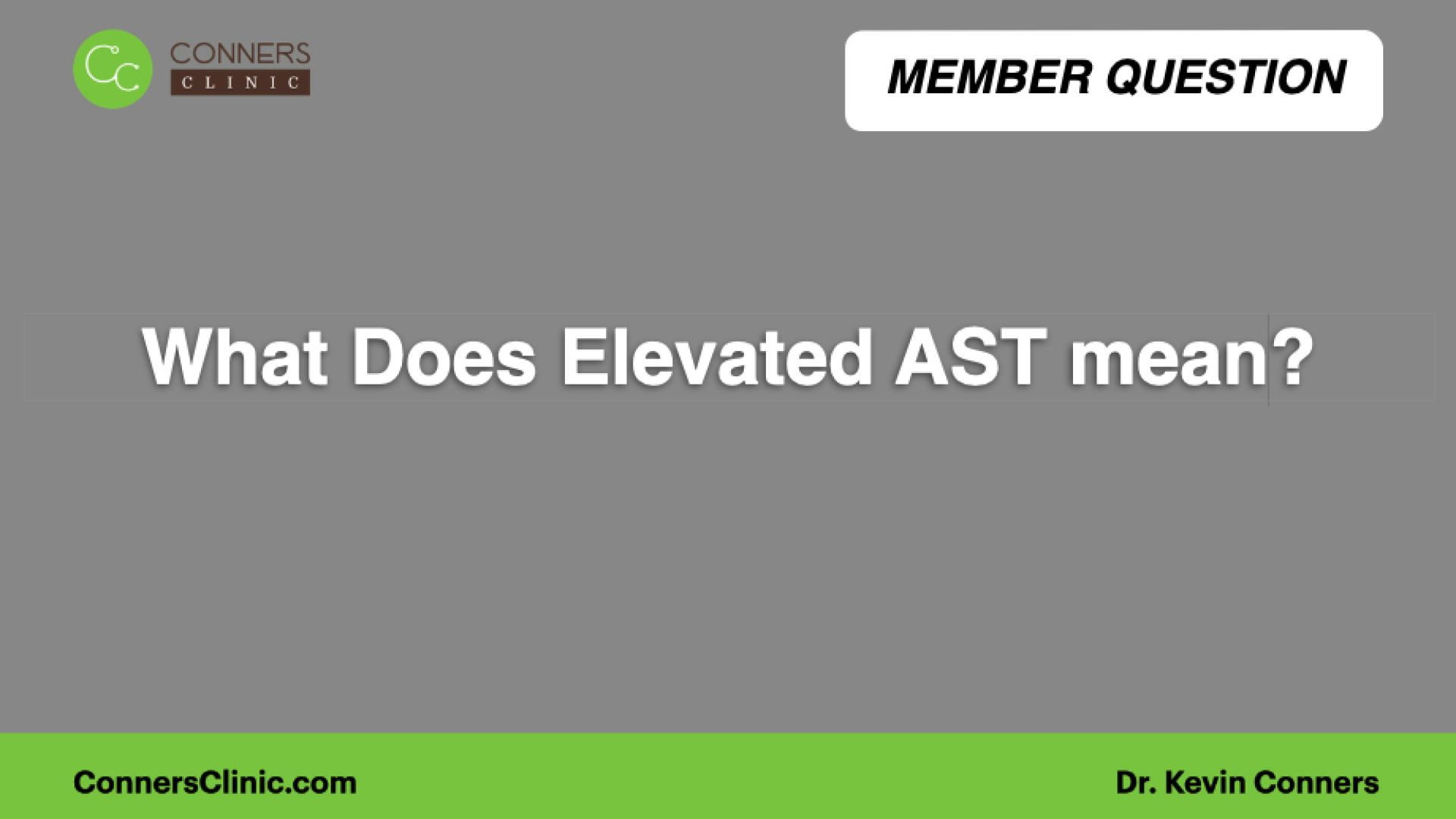 What Does Elevated AST mean?