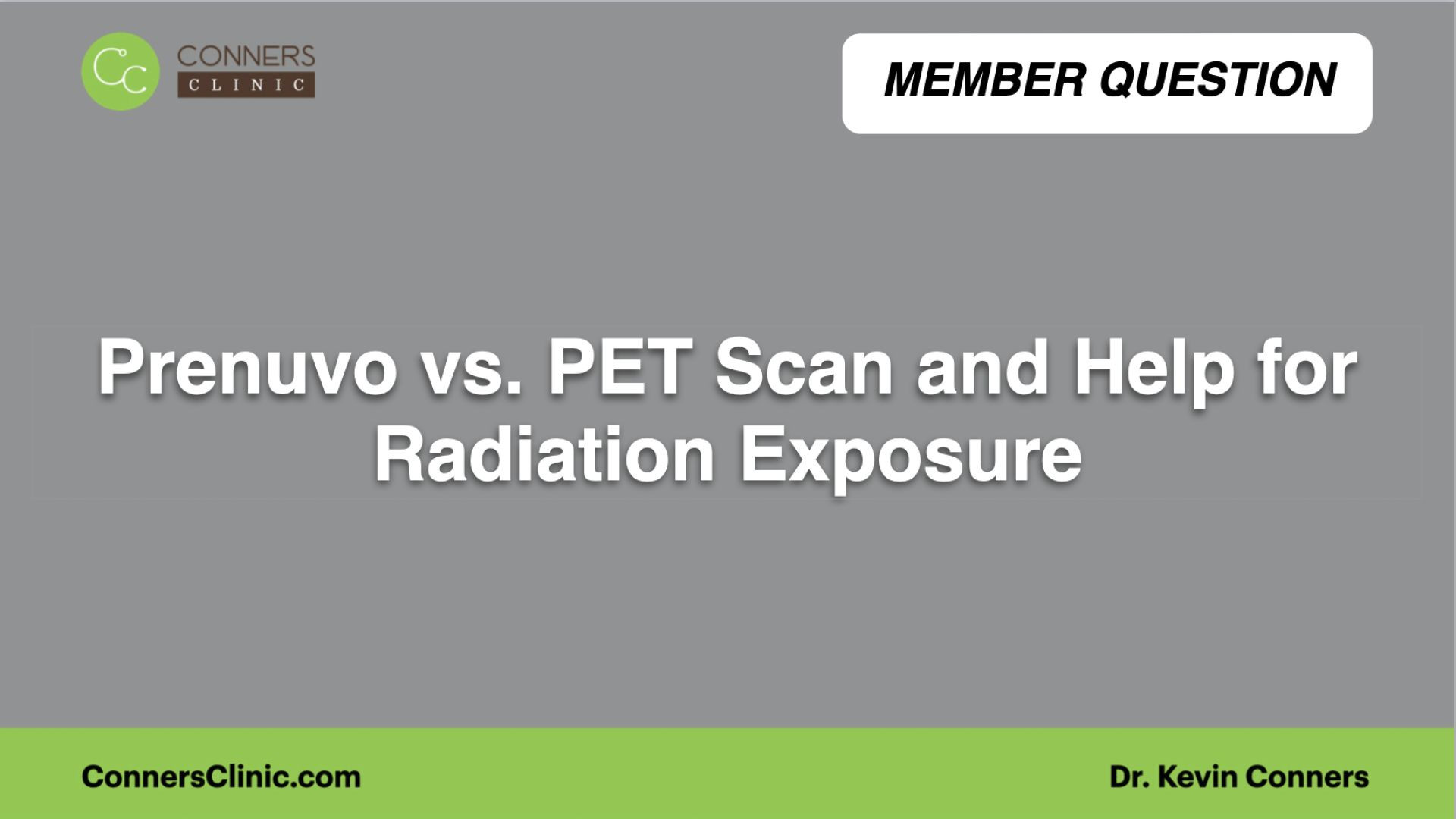 ⁣Prenuvo vs. PET Scan and Help for Radiation Exposure