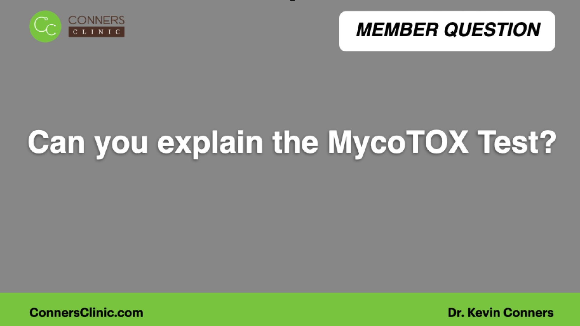 Can you explain what The MycoTOX test measures?