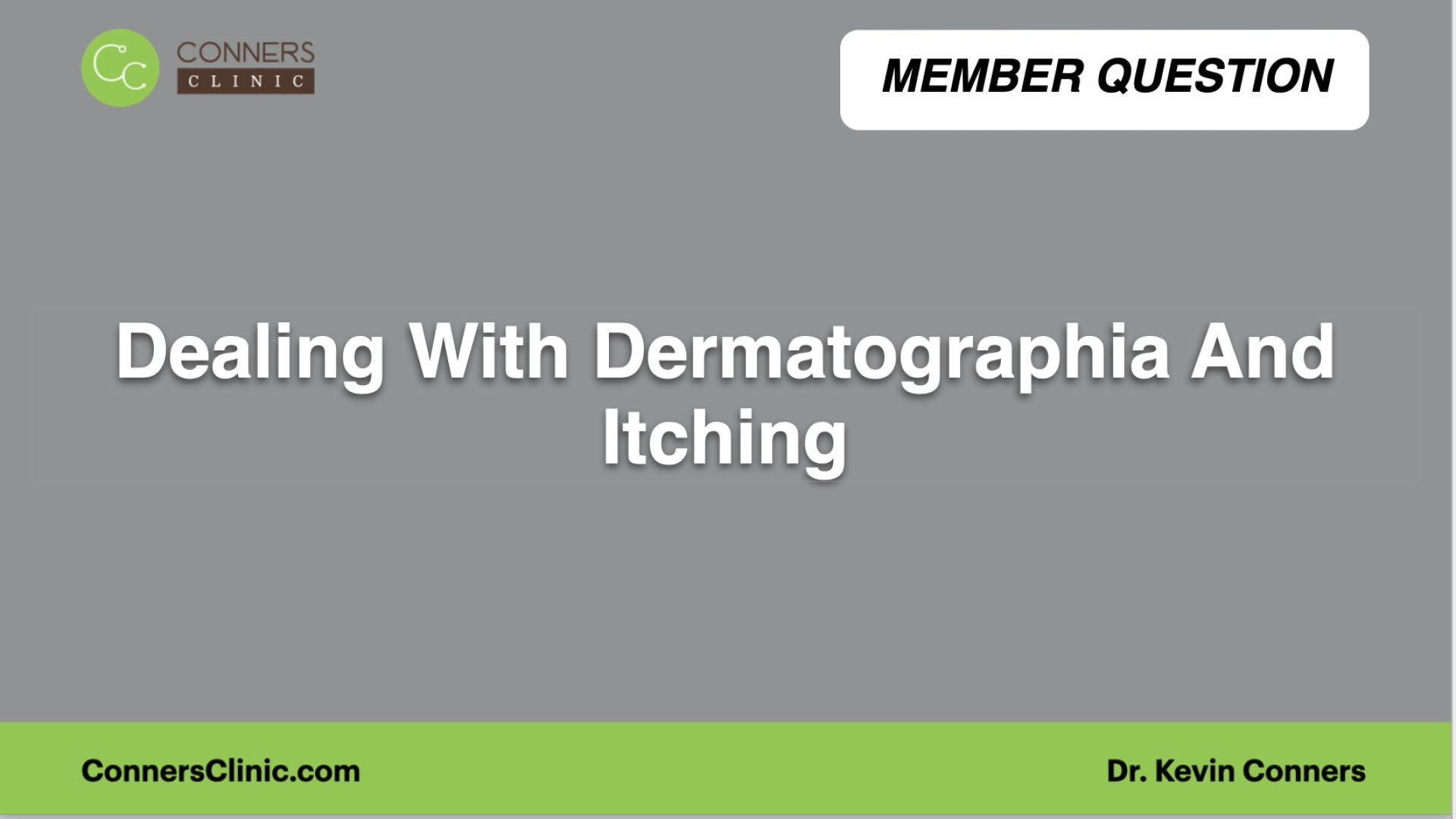 ⁣Dealing With Dermatographia And Itching