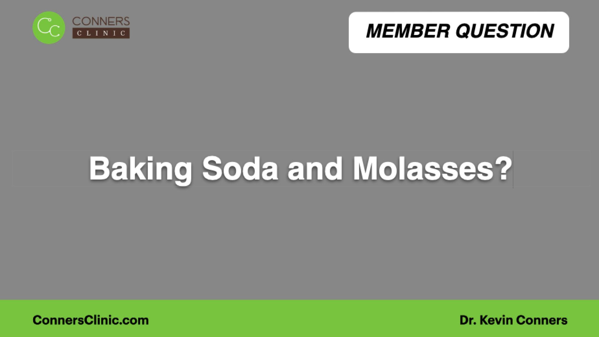 ⁣Baking Soda and Molasses?