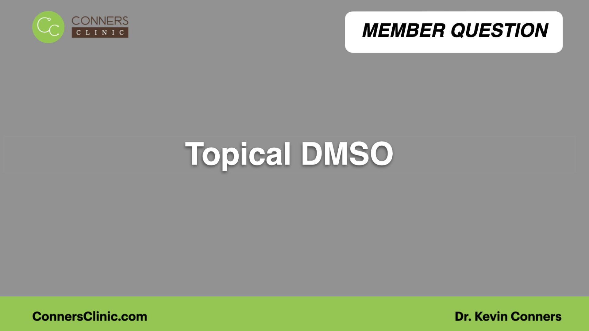 Topical DMSO