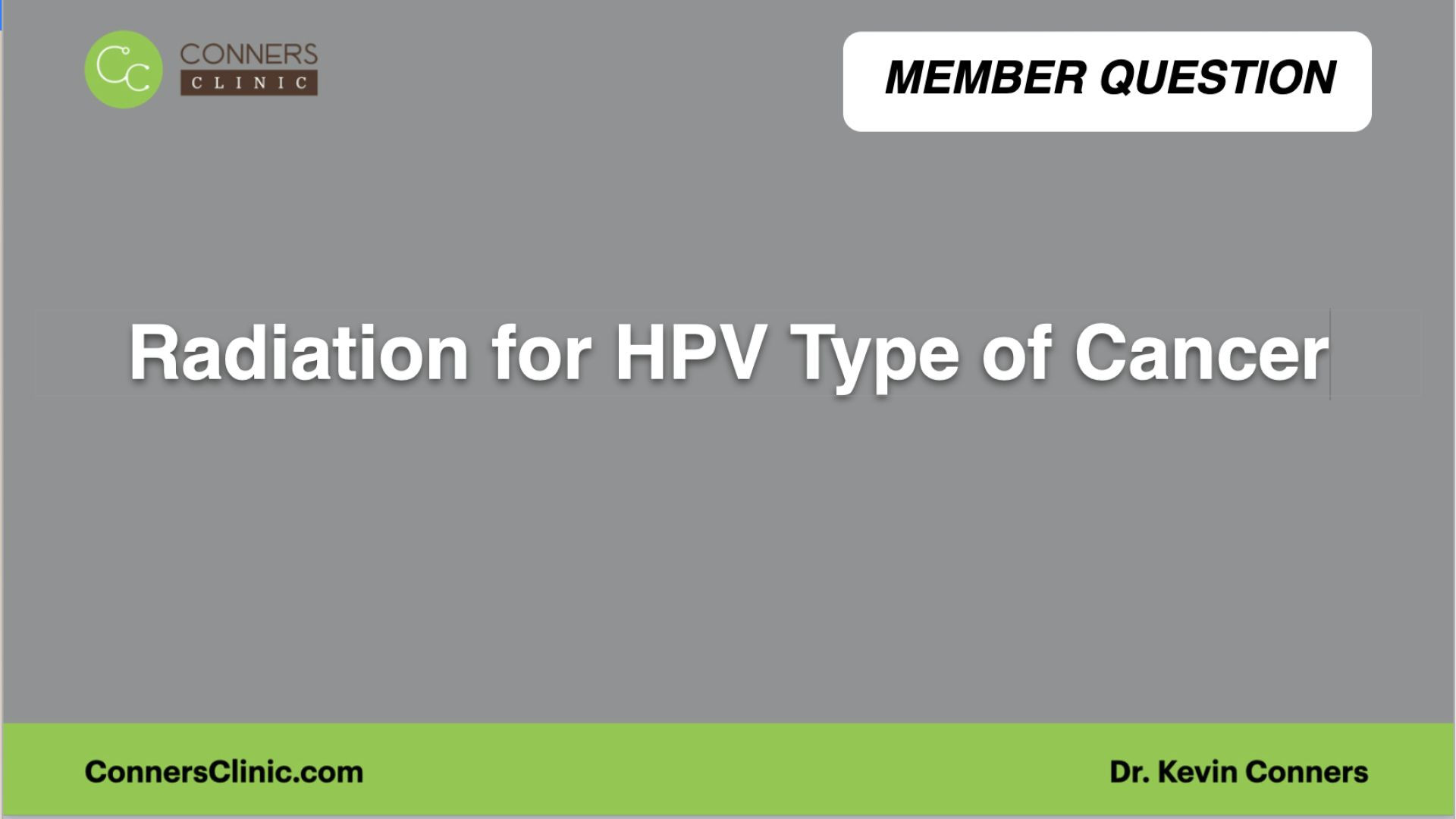 ⁣Radiation for HPV Type of Cancer