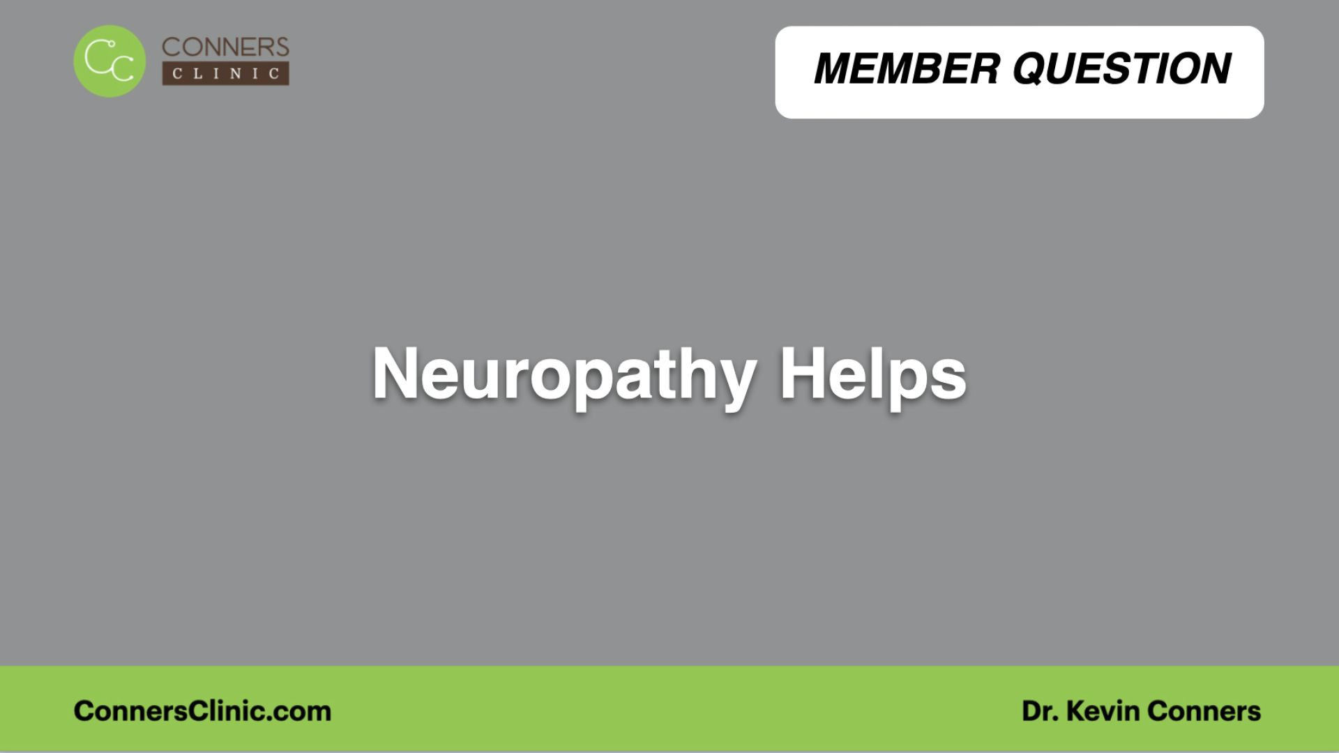 ⁣Neuropathy Helps