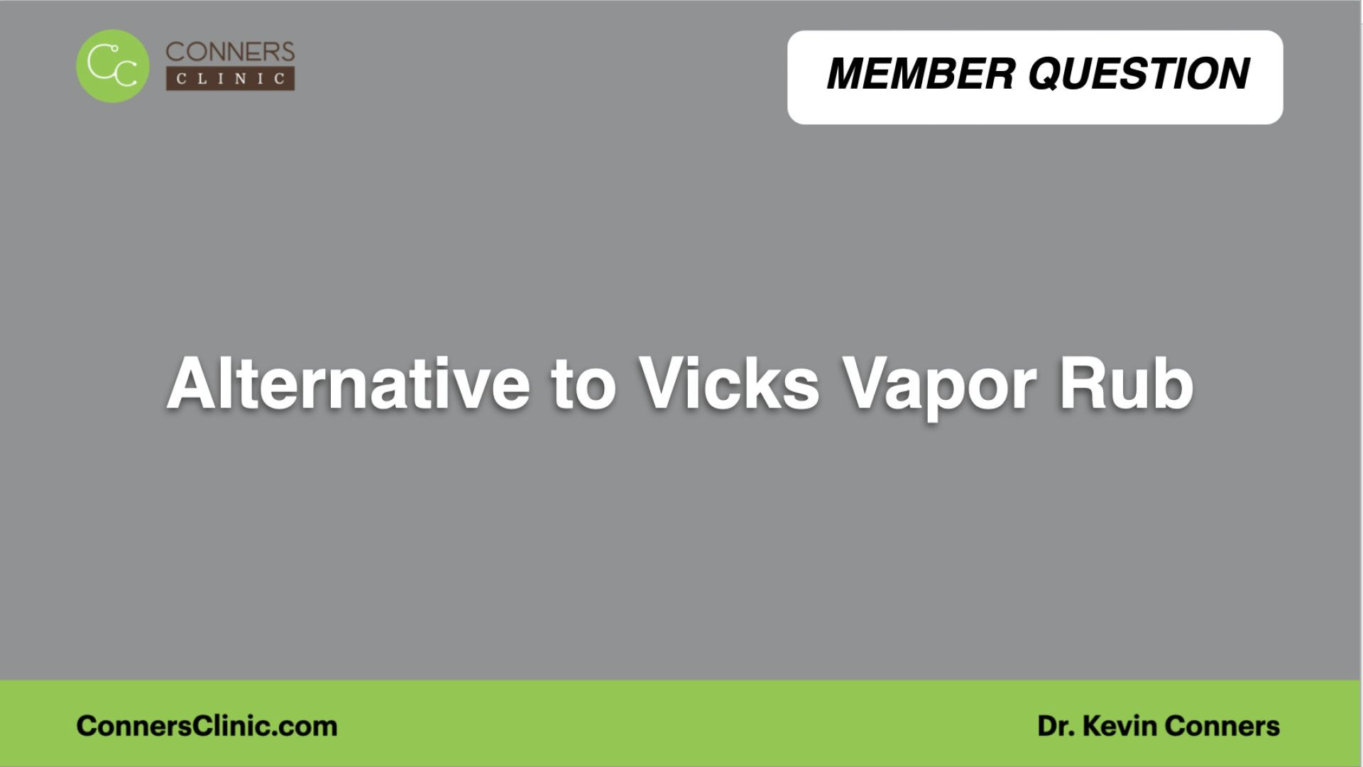 ⁣Alternative to Vicks Vapor Rub