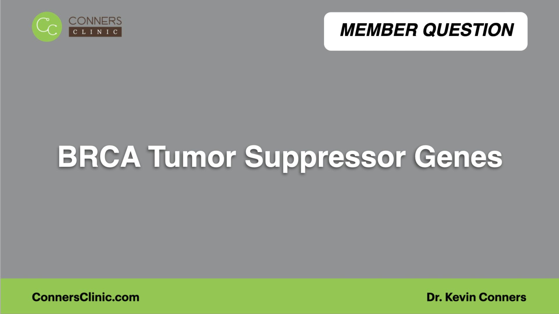 ⁣BRCA Tumor Suppressor Genes