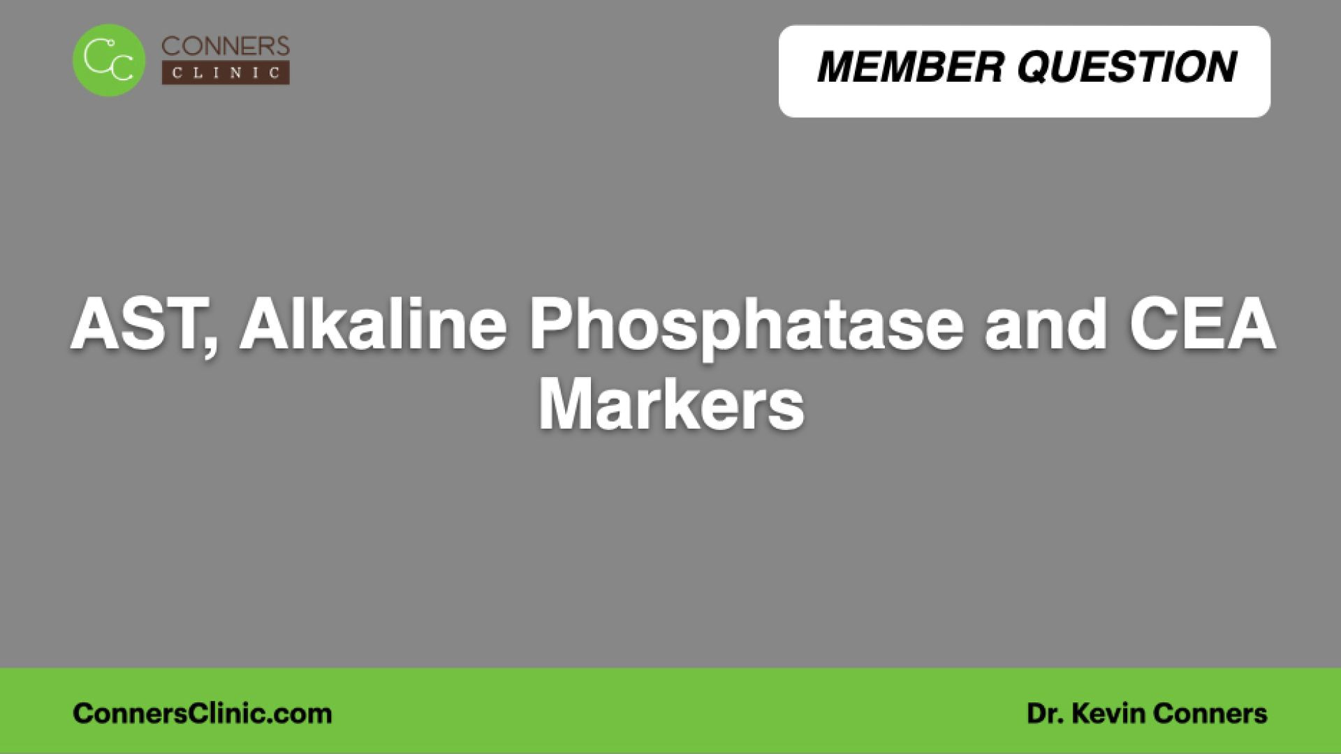 ⁣AST, Alkaline Phosphatase and CEA Markers