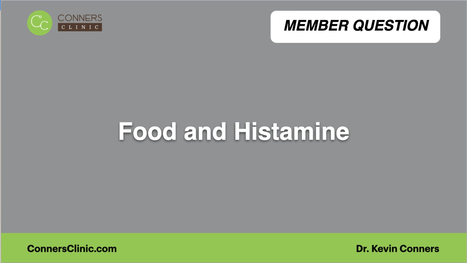 ⁣Food and Histamine