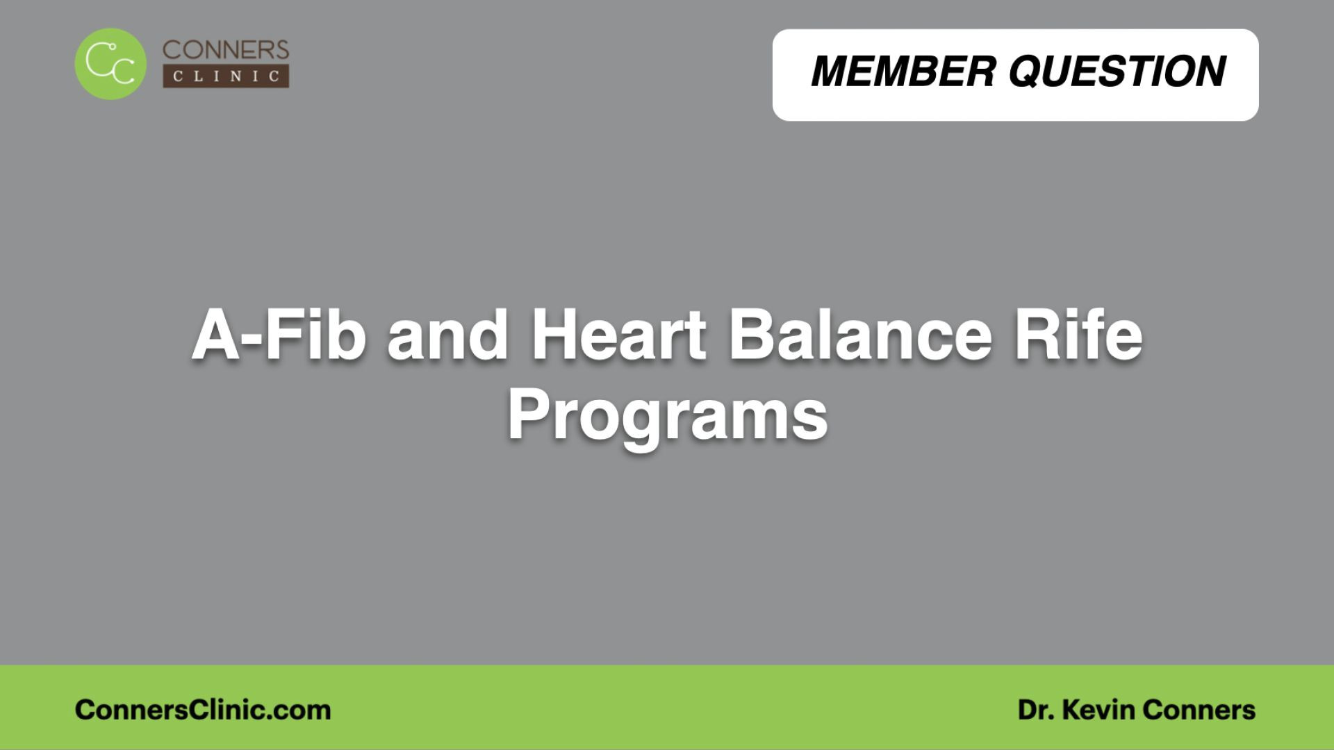 ⁣A-Fib and Heart Balance Rife Programs