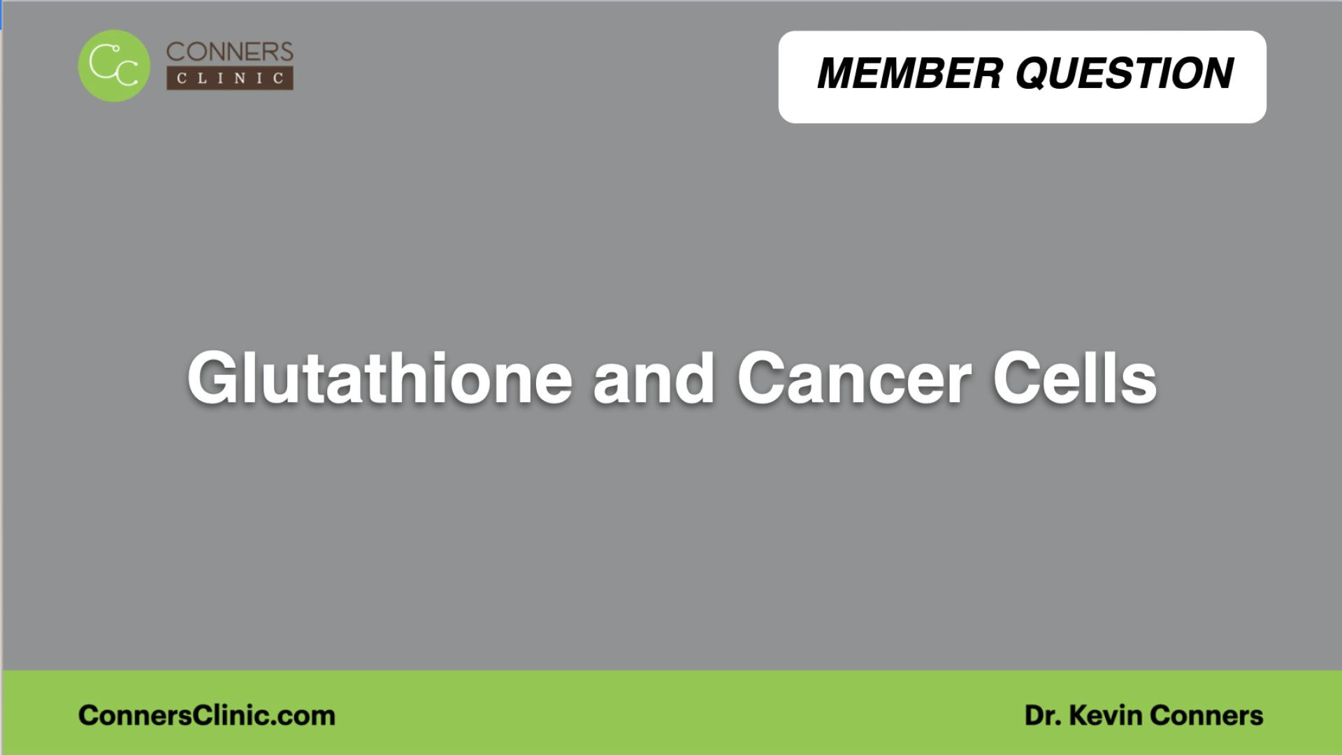 ⁣Glutathione and Cancer Cells