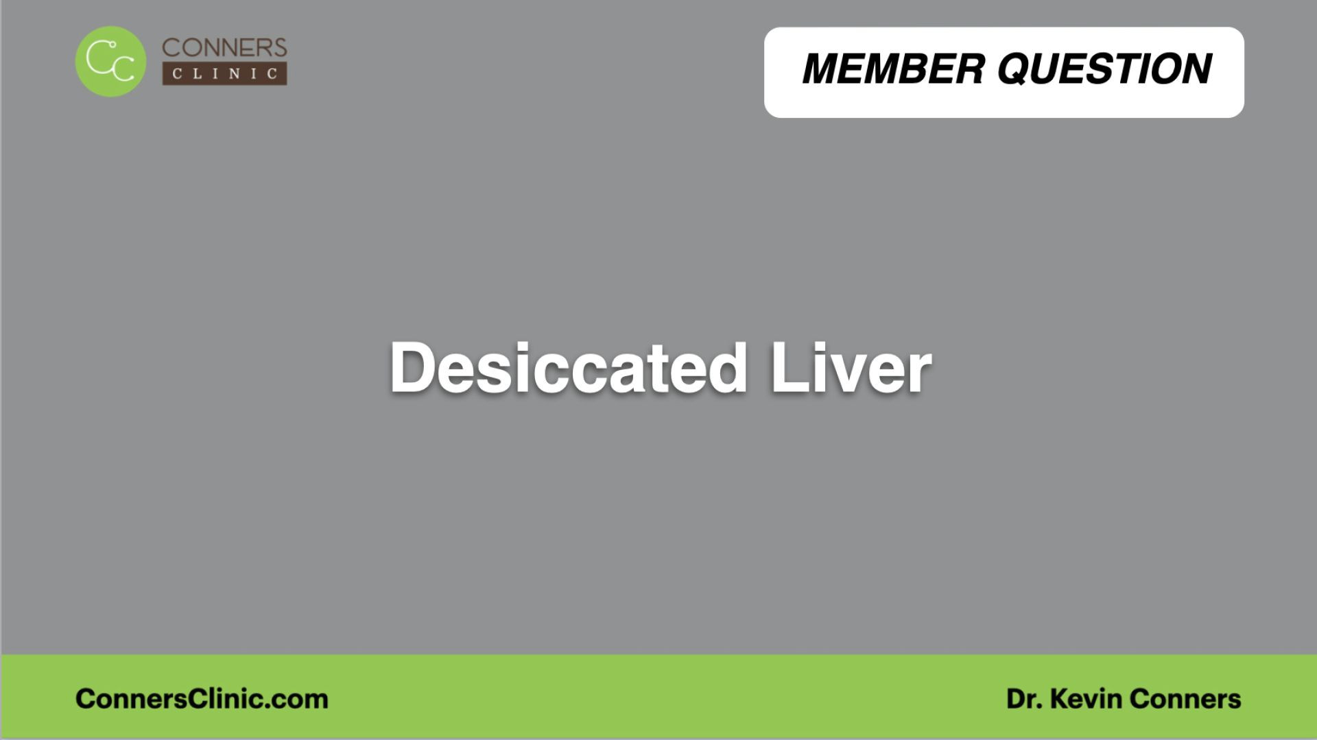 ⁣Desiccated Liver