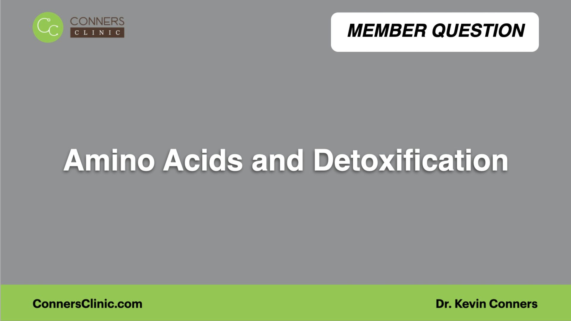 ⁣Amino Acids and Detoxification